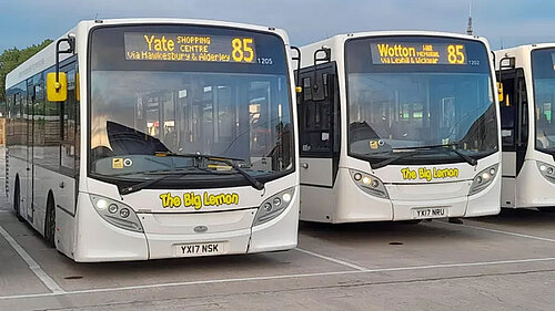 The Big Lemon 85 bus Yate to Wotton Service