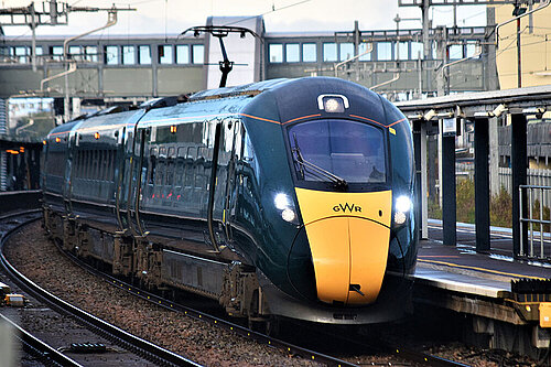 GWR train at Bristol Parkway station