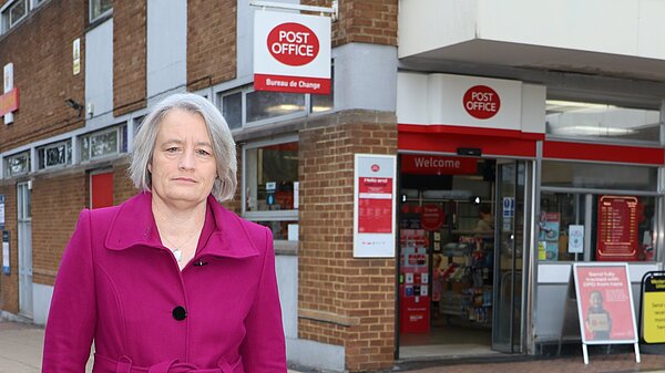 Claire Young at Yate Post Office