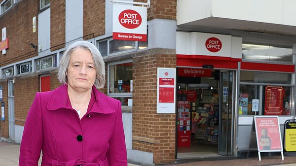 Claire at Yate Post Office