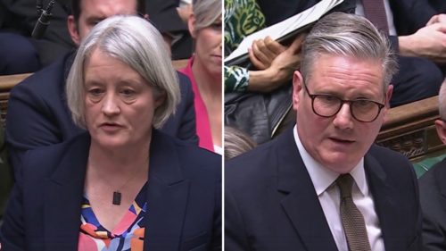 Claire Young faces Kier Starmer at PMQs