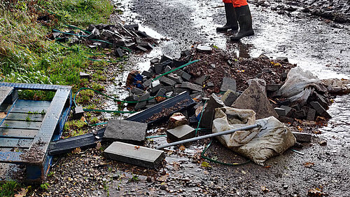 Fly tipping Frampton Cotterell